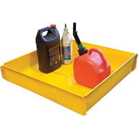 Flexible Utility Tray, 24" L x 24" W x 8 US gal. Spill Capacity We Share Industrial Supply