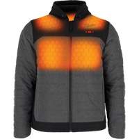 M12 Heated Quietshell Jacket with Battery, Men's, Small, Grey We Share Industrial Supply