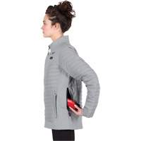 M12 Heated Axis Jacket with Battery, Women's, Small, Grey We Share Industrial Supply