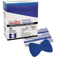 Bandages, Fingertip, Fabric Metal Detectable, Non-Sterile We Share Industrial Supply
