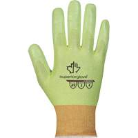Gants r&eacute;sistant aux coupures haute visibilit&eacute; S18TAXFN, Taille 6, Calibre 18, Rev&ecirc;tement Mousse de nitrile, Enveloppe en TenActiv, ASTM ANSI niveau A9 We Share Industrial Supply