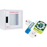 Ensemble armoire murale et d&eacute;fibrillateur AED Plus, Semi-automatique, Anglais, Classe 4 We Share Industrial Supply