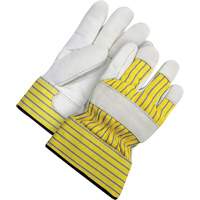 Lined Fitter's Gloves with Safety Cuff, 2X-Large, Grain Cowhide Palm, Acrylic-Pile Inner Lining We Share Industrial Supply