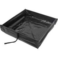 Collapsible Roll-Up Spill Berm, 15 US gal. Capacity, 2' W x 2' L x 6" H We Share Industrial Supply