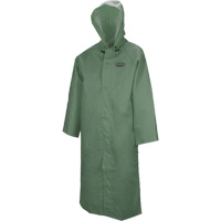 Manteau long avec capuchon d&eacute;tachable Hurricane 851, Petit, Vert We Share Industrial Supply
