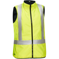 Veste bouffante, enveloppante et r&eacute;versible avec X au dos Bisley pour femmes, Jaune lime haute visibilit&eacute;, Petit, Polyester We Share Industrial Supply