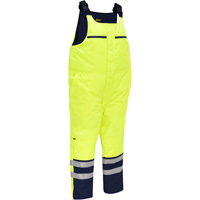Bisley&reg; Extreme Cold Bib Overall, Polyester, Small, High Visibility Lime-Yellow We Share Industrial Supply