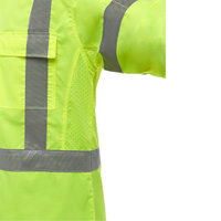 Bisley&reg; X-Back Long Sleeve Work Shirt with X-Airflow, Poly-Cotton, Small, High Visibility Lime-Yellow We Share Industrial Supply