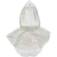 Cagoule Versaflo s&eacute;rie pour APR avec voile, Standard, Pi&egrave;ce faciale/Coiffe souple, Bavette Double We Share Industrial Supply