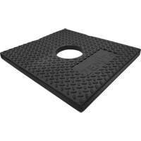 Base en caoutchouc pour poteau d&eacute;lin&eacute;ateur, 10 lb We Share Industrial Supply