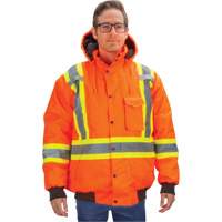 Waterproof 7-in-1 Winter Parka, High Visibility Orange, Large We Share Industrial Supply