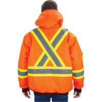 Waterproof 7-in-1 Winter Parka, High Visibility Orange, Large We Share Industrial Supply