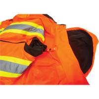 Waterproof 7-in-1 Winter Parka, High Visibility Orange, Large We Share Industrial Supply