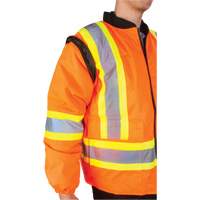 Waterproof 7-in-1 Winter Parka, High Visibility Orange, Large We Share Industrial Supply