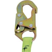 SA-5405-4 Shock Absorbing Lanyard, 4', Snap Hook Center, Snap Hook Leg Ends, Polyester We Share Industrial Supply
