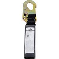SA-54022-4 Shock Absorbing Lanyard, 4', Form Hook Center, Snap Hook Leg Ends, Polyester We Share Industrial Supply
