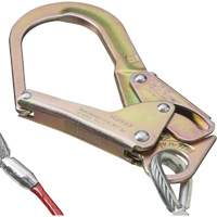 SA-55522-4 PVC-Coated Shock Absorbing Lanyard, 4', Form Hook Center, Snap Hook Leg Ends, Galvanized Steel We Share Industrial Supply