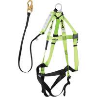 FBH-10000A5440-4 4' Class A Harness & Lanyard with 220 lbs. Capacity, Harness/Lanyard Combo We Share Industrial Supply