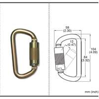 CP-03015-2 Mousqueton zingu&eacute; avec ouverte de portique de 3/4", Acier We Share Industrial Supply