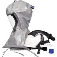 Cagoule Versaflo s&eacute;rie S S-867 avec voile interne &agrave; coutures scell&eacute;es et casque, Standard, Casque rigide, Bavette Simple We Share Industrial Supply