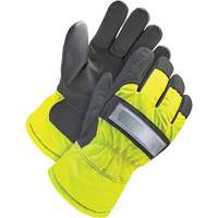 Gants d'ajusteur haute-visibilit&eacute;, Grand, Paume en Cuir fleur de ch&egrave;vre, Doublure en Thinsulate We Share Industrial Supply