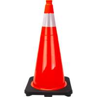 Premium Traffic Cone, 28", Orange, 4" Reflective Collar(s) We Share Industrial Supply