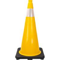 Premium Traffic Cone, 28", Yellow, 4" Reflective Collar(s) We Share Industrial Supply