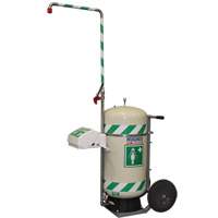 Douche d'urgence mobile et ind&eacute;pendant avec douche oculaire et faciale, Capacit&eacute; 30 gal., Conformit&eacute; Aucune We Share Industrial Supply