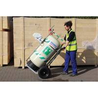 Douche d'urgence mobile et ind&eacute;pendant avec douche oculaire et faciale, Capacit&eacute; 30 gal., Conformit&eacute; Aucune We Share Industrial Supply