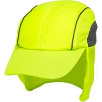 Chapeaux de refroidissement avec voiles pour le cou, Lime haute visibilit&eacute; We Share Industrial Supply