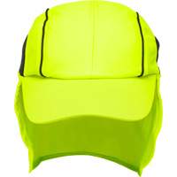 Chapeaux de refroidissement avec voiles pour le cou, Lime haute visibilit&eacute; We Share Industrial Supply