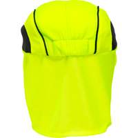 Chapeaux de refroidissement avec voiles pour le cou, Lime haute visibilit&eacute; We Share Industrial Supply