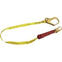 External Energy Absorber Lanyard with 2-1/4" Hook, 6', Snap Hook Center, Snap Hook Leg Ends, Polyester We Share Industrial Supply