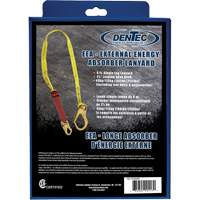 External Energy Absorber Lanyard with 2-1/4" Hook in Retail Box, 6', Snap Hook Center, Snap Hook Leg Ends, Polyester We Share Industrial Supply