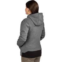 M12 Heated Hoodie with Battery, Women's, Medium, Grey, Poly-Cotton We Share Industrial Supply