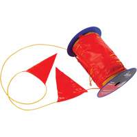 Warning Line with Flags, 328' L, Orange/Yellow We Share Industrial Supply