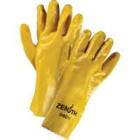 Rough-Finish Chemical-Resistant Gloves, Size 9, 12" L, PVC, Interlock Inner Lining, 47-mil We Share Industrial Supply