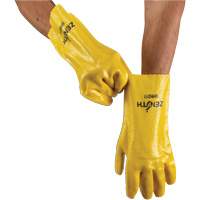 Rough-Finish Chemical-Resistant Gloves, Size 9, 12" L, PVC, Interlock Inner Lining, 47-mil We Share Industrial Supply
