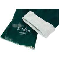 Double Dipped Green Gloves, 12" L, PVC, Cotton Jersey Inner Lining, 70-mil We Share Industrial Supply