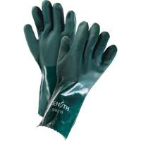 Double Dipped Green Gloves, 14" L, PVC, Cotton Jersey Inner Lining, 70-mil We Share Industrial Supply