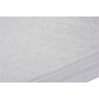 Feuilles absorbantes li&eacute;es, Huile seulement, 15" x 19", 10 gal. d'absorption We Share Industrial Supply