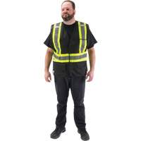 Veste d'arpenteur conforme aux normes de la CSA, Noir, Moyen, Polyester We Share Industrial Supply