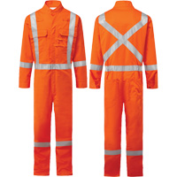 Bizflame&reg; 88/12 Iona 7 oz. FR510 FR Coverall, Size 36, Orange We Share Industrial Supply