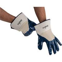 Gants &agrave; poignet de s&eacute;curit&eacute; de poids lourd, 11/2T-Grand, R&ecirc;vetement Nitrile, Enveloppe en Coton We Share Industrial Supply