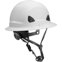 Fibre Metal Climbing Style Helmet with Full Brim, Meets CSA Type 2, Ratchet Suspension, Non-Vented We Share Industrial Supply