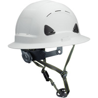 Fibre Metal Climbing Style Helmet with Full Brim, Meets CSA Type 2, Ratchet Suspension, Vented We Share Industrial Supply