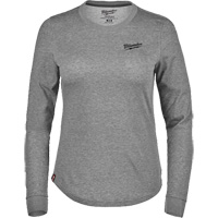 FREEFLEX Long-Sleeve Hybrid T-Shirt, Women's, X-Small, Grey We Share Industrial Supply