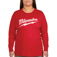 GRIDIRON Long Sleeve Logo T-Shirt, Women's, X-Small, Red We Share Industrial Supply