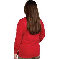 GRIDIRON Long Sleeve Logo T-Shirt, Women's, X-Small, Red We Share Industrial Supply