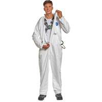 Combinaison jetable compatible avec harnais, Petit, Blanc, Tyvek 500 We Share Industrial Supply